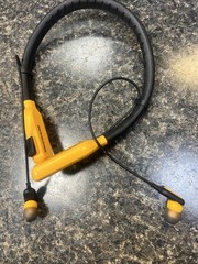 DeWalt Jobsite Pro Max Neckband Earphones in yellow and black