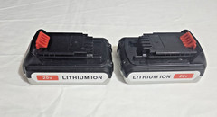 Battery Lot of 7 Open Box 20v 15v 3.5Ah 1.3Ah Rechargeable Lithium Cordless Pack