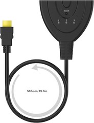 3 Port HDMI Splitter Cable 1080P Switch Switcher HUB Adapter for HDTV PS4 Xbox