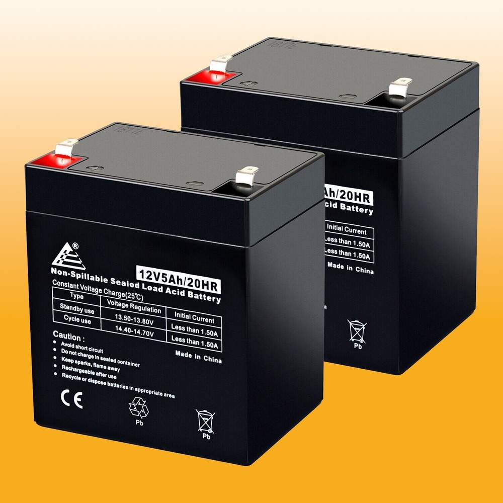 12V 5AH SLA Battery Replacement for Enduring 6-DW-5 – 2 Pack