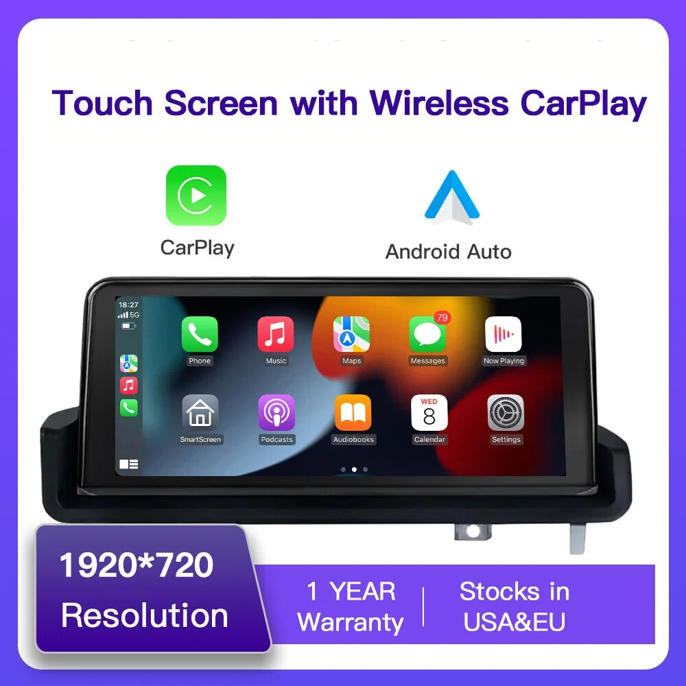 Wireless Carplay/Android Auto Screen For BMW F20 F21 F22 F30 F31 F32 F33 F34 F36