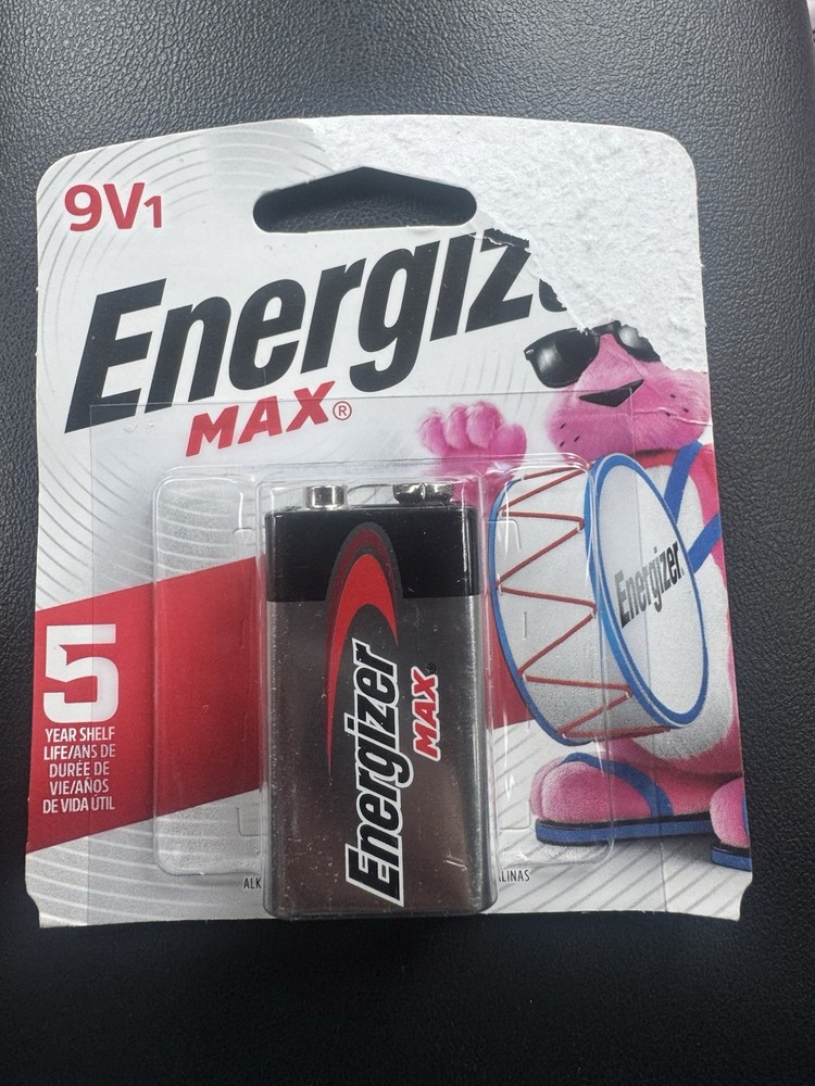 Energizer MAX 9V Alkaline Battery, 1-Pack 9V Block for Everyday Devices