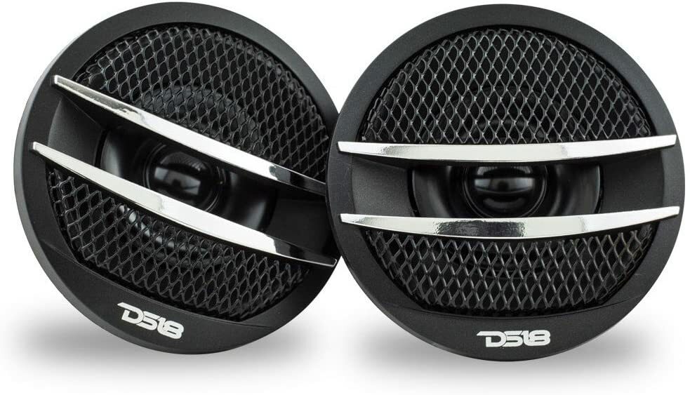 DS18 TX1S Car Audio 2″ Super Tweeter Build In Crossover Silver 200 Watts – Pair