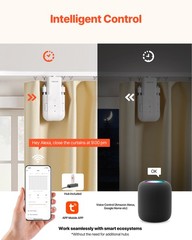 VEVOR Automatic Curtain Opener Electric Smart Curtain Opener U/I-shaped Rails