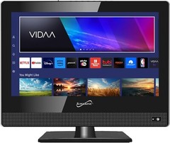 Supersonic SC-1520VTV 15.6 inch Smart AC/DC LED TV 1080p, WiFi, Built-in c