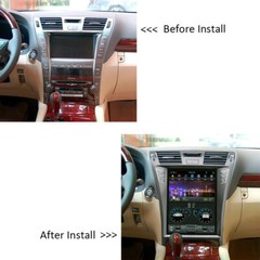 12.1” Android 9.0 Radio Tesla Vertical Screen Car Gps For Lexus Ls460 2006-2012