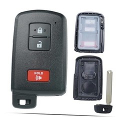 Smart Key Fob Shell Case Replacement Fits for Toyota Tacoma Tundra RAV4 Prius