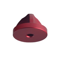 45 RPM Record Adapter Solid Aluminum 7 Inch Vinyl Records Dome 45 Adapter Red