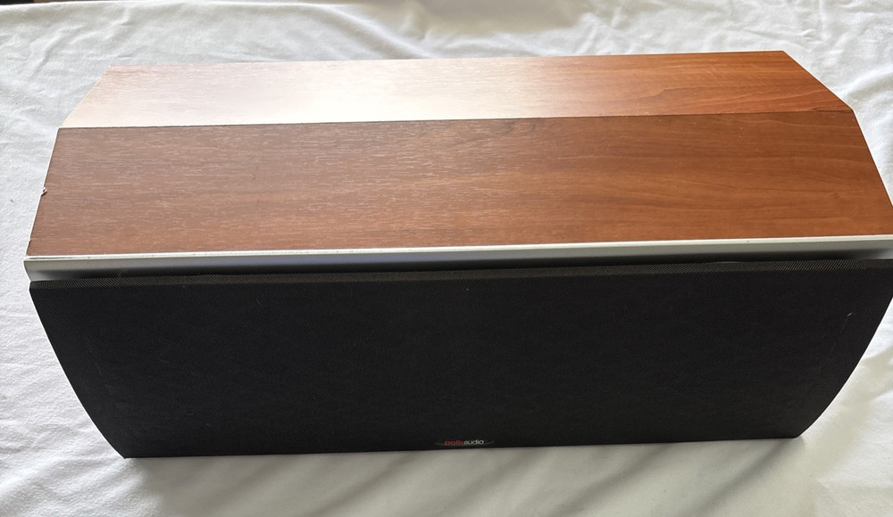 Polk Audio CS1 Center Channel Speaker Cherry Wood 2-Way Home Theater