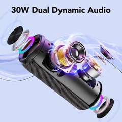 Gift-Worthy Portable Bluetooth Speaker – 30 Hours of Playtime & Dual Drivers