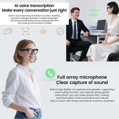 Smart Glasses with , 8MP 108OP HD Video Recording Glasses with Audio, Al Chat…