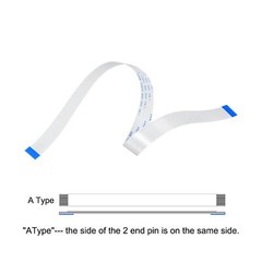 5Pcs FFC FPC Flat Flexible Cable 24 Pin 0.5mm 300mm for LCD Laptop