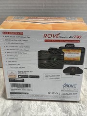 ROVE Stealth 4K Dash Cam Front Night Vision Motion Detection 3840x2160P GPS WiFi