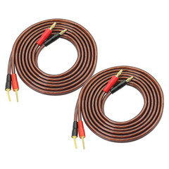 Hifi OFC Speaker Cable with Banana Plug to Pin Type Plug, 4Mm Banana