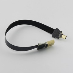 FPV HDMI-compatible Type A Male to Micro HDMI-compatible Male FPC Flat Cable