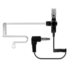 Listen-Only 3.5mm Surveillance Earpiece Coil Tube for Two-way Radios (3 Pack)