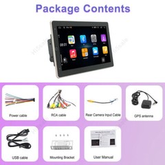 10.1″ Android 15 Touch Screen Car Stereo Radio GPS WIFI BT Double 2DIN Rotatable