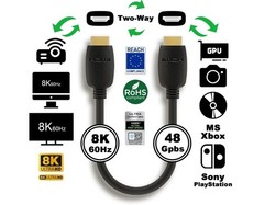 HDMI CABLE CERTIFIED ULTRA HIGH SPEED 2.0 4K for HDTV PC LAPTOP GAMING