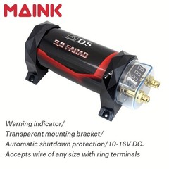 9.0/5.0Farad Capacitor Car Audio 1000-1000W,Display,Protection Power Amplifier