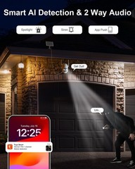 ONE YEAR FREE TRAFFIC Solar Powered No Wifi Security Camera 4G LTE SIM Card