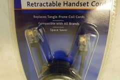 Ativa 8-Foot Clear Retractable Handset Phone Telephone Cord AT26811 / 387-756