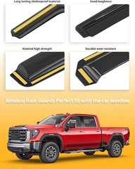 in-Channel Incredibly Durable Rain Guards for GMC Sierra 2500HD/3500HD 2020-2026
