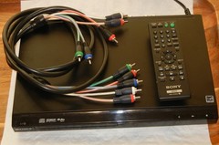 Sony DVP-SR200P DVD/CD PLAYER & REMOTE, Y Pb Pr CABLE!