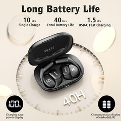 Open Ear Headphones,Over Ear Earbuds with Ergonomic Earhook,Bluetooth Headphones