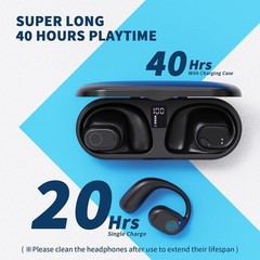 New PSIER SP05 Open Ear Bluetooth Headphones Earbuds, 40 Hours, Bluetooth 5.3