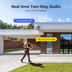 ANNKE 5MP HD Wireless 5X Optical Zoom PTZ Security Camera Two-Way Audio Wifi