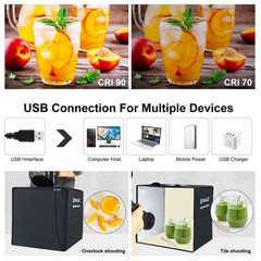 Photo Light Box 16 x Foldable Portable Studio 144 LED PULUZ Professional Tent