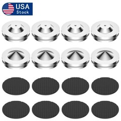 28X22mm Stainless Steel HiFi audio Speaker Isolation Spike Stand Feet Pads Base
