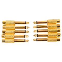 10x 1/4 6.35mm TS Mono Male to RCA Female Audio Adapter Converter Connector US