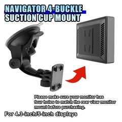“Windshield Mount Bracket for 4.3″”/5″” Backup Camera Monitor w/ Suction Cup”