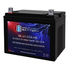 Mighty Max ML-U1-CCAHR 12V 320CCA Battery Compatible with BCI Group U1