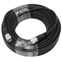 20/50/100ft RG8X Cable Coaxial CB Coax UHF PL259 Connector Male to Male Antenna