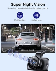 AZDOME 4K Dash Cam Front Camera Night Vision Car WiFi Recorder2880*2160 G-Sensor