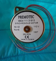 PremotecMotor9904-111-31813 110-120V 300Rpm@60Hz OR 250Rpm@50Hz RoHS Compliant