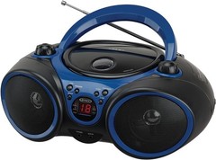 Portable CD Player W/ AM/FM Stereo Radio Blue/Black