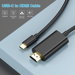 USB C to HDMI Cable（6FT）, [4K, High-Speed] USB Type C to HDMI Cable for Home …