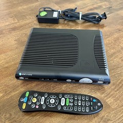 AT&T U-VERSE CISCO ISB7005 WIRED/WIRELESS TV RECEIVER WITH REMOTE & POWER CORD