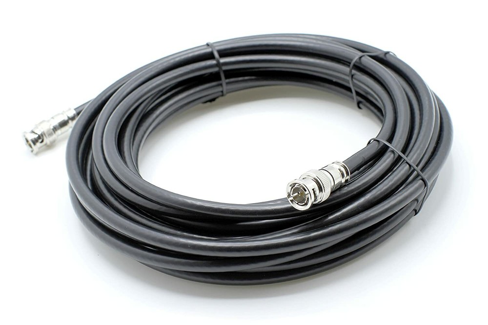 HD SDI Cable – Black Coaxial BNC Male to Male 20ft – 75 Ohm 3Gbps