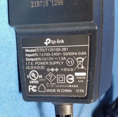 Genuine TP-Link AC Power Adapter T120150-2B1 Charger 12V 1.5A/Never Used