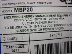 4 yes 4 NEW SENSOR SWITCH MINI POWER PACK SLAVE MSP20 120/277 VAC 50/60 HZ