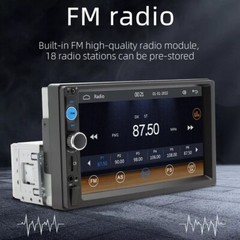 Single 1Din 7″ Touch Screen Stereo Bluetooth Radio Car Apple/Android Carplay GPS
