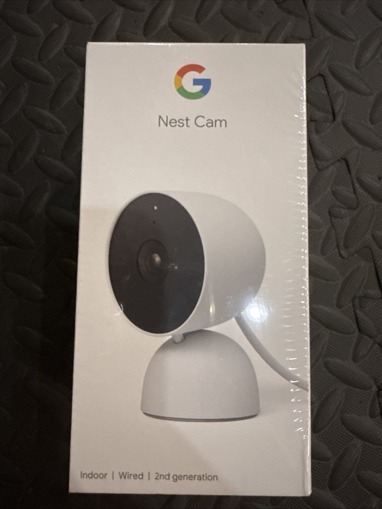Google Nest Security Indoor Wired Camera 2nd Generation Night Vision w/ Alerts
