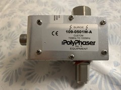 PolyPhaser 109-0501 W-A 700MHz to 1000 N M/F Bulkhead Coaxial RF Surge Protectr