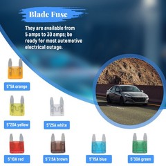 35 Piece MIXED Fuse AUTO Car Motorbike 5 7.5 10 15 20 25 30 Q9J27722