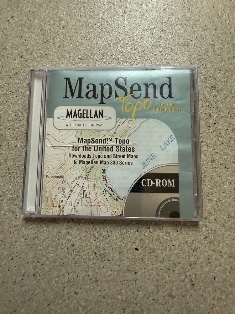 Magellan MapSend Topo For United States For Magellan Map 330 Series. NEW SEALED