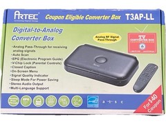 Artec T3AP-LL Digital to Analog Converter Box TV Tuner Converter Box. New